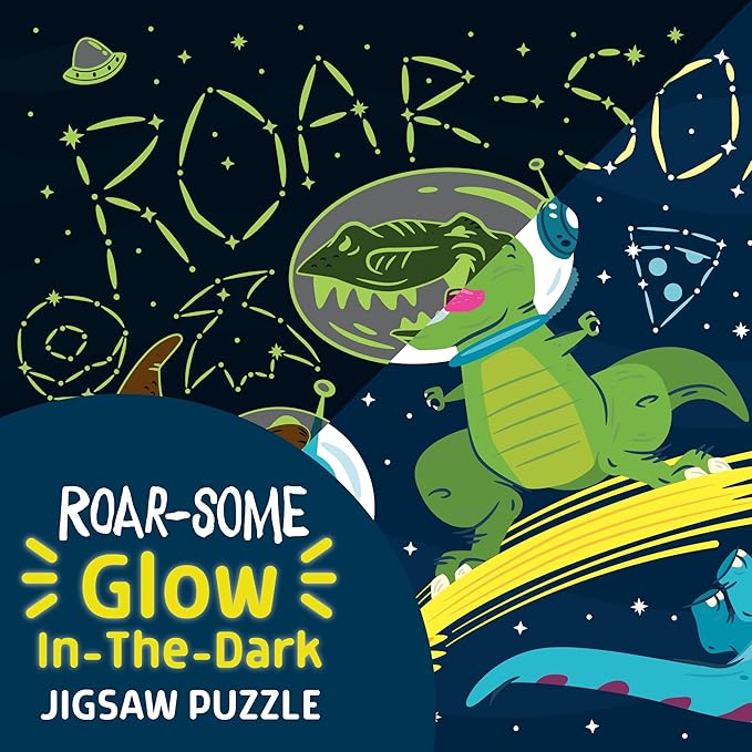 Chuckle & Roar Jigsaw 100 PC Educational Puzzle Roar-Some Edition