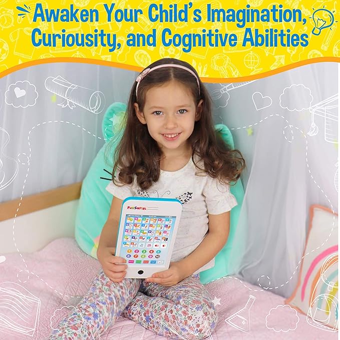 Kid Tablet - Kindergarten Learning Activities, ABC Learning for Toddlers, Kids Phone Toy for Speech Therapy & Letter Sounds