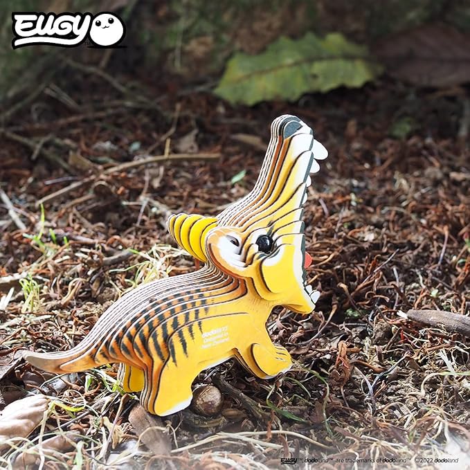 Eugy Tasmanian Tiger 3D Puzzle, 22 Piece Eco-Friendly Educational Toy Puzzles for Boys, Girls & Kids Ages 6+