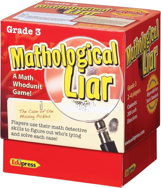 Edupress (EP-3396) Mathological Liar Game, Grade 3