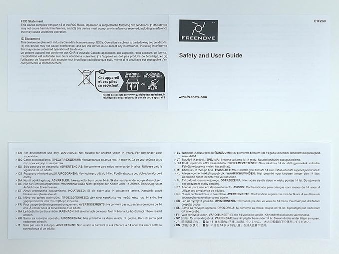 Freenove Mecanum Wheel Car Kit for Raspberry Pi 5 4 B 3 B+ Zero 2 W, Face Tracking, Line Tracking, Light Tracing, Obstacle Avoidance, App Control, Camera, Servo (Raspberry Pi NOT Included)