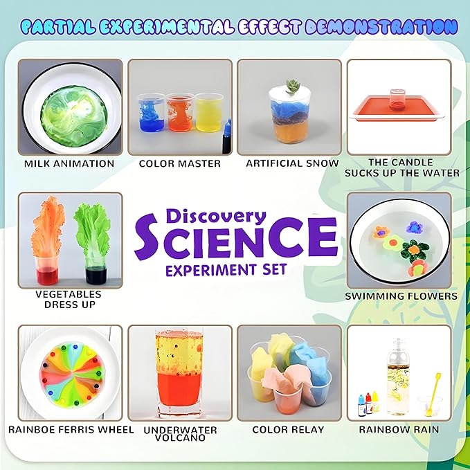 268+ Experiments Science Kit for Kids 6-12,Chemistry and Physics Educational Learning Scientific Set and STEM Project,Birthday Gifts and Toys for Boys Girls