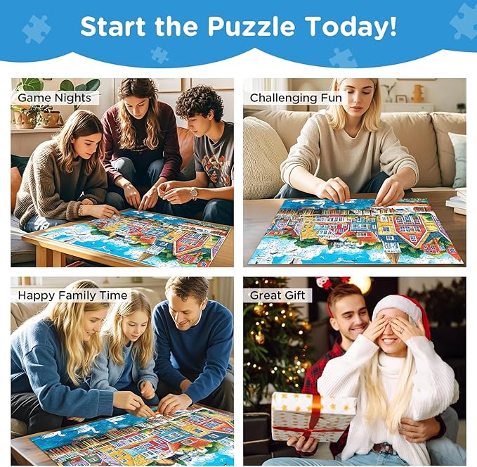Jigsaw Puzzles 300 Pieces for Adults,300 Piece Puzzles for Adults,Sea Puzzle for Kids Ages 8-10 10-12,Recycled Paper Puzzle 300 Pieces,Home Decors Family Challenge Toys for Men Women Elders Seniors