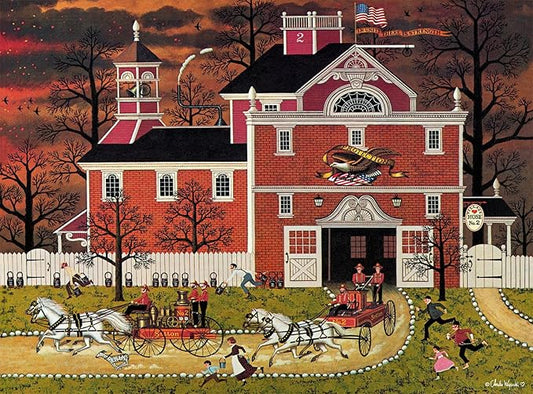 Buffalo Games - Charles Wysocki - Fire! - 1000 Piece Jigsaw Puzzle for Adults -Challenging Puzzle Perfect for Game Nights - Finished Size is 26.75 x 19.75