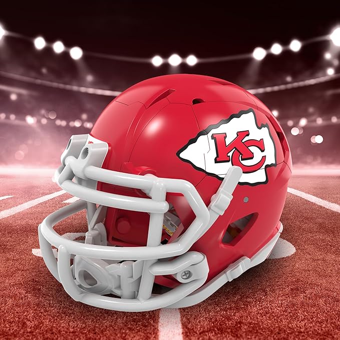 Transformers NFL Kansas City Chiefs KC-59, 5.5-Inch Action Figure Changes from Robot to Helmet, Football Toys for Ages 8+