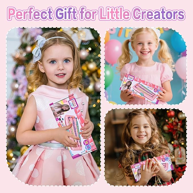 Friendship Bracelet Making Kit for Girls Ages 6-12|DIY Arts & Craft Kits with 200 Alphabet Beads|Bracelet String Maker Kids Jewelry Making Best Christmas Birthday Gift for 6-8,8-10,10-12 Year Olds