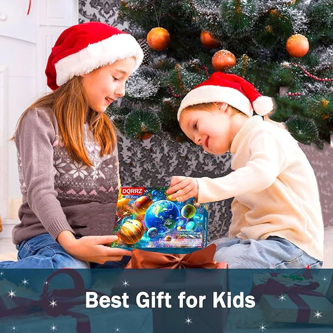 Puzzles for Kids Ages 8-10 6-8 - Solar System Planets Floor Puzzle- 200 Piece Jigsaw Puzzles for Kids Ages 10-12 Year Old and Adults.Colorful Children Puzzles for Girls and Boys Educational Toys