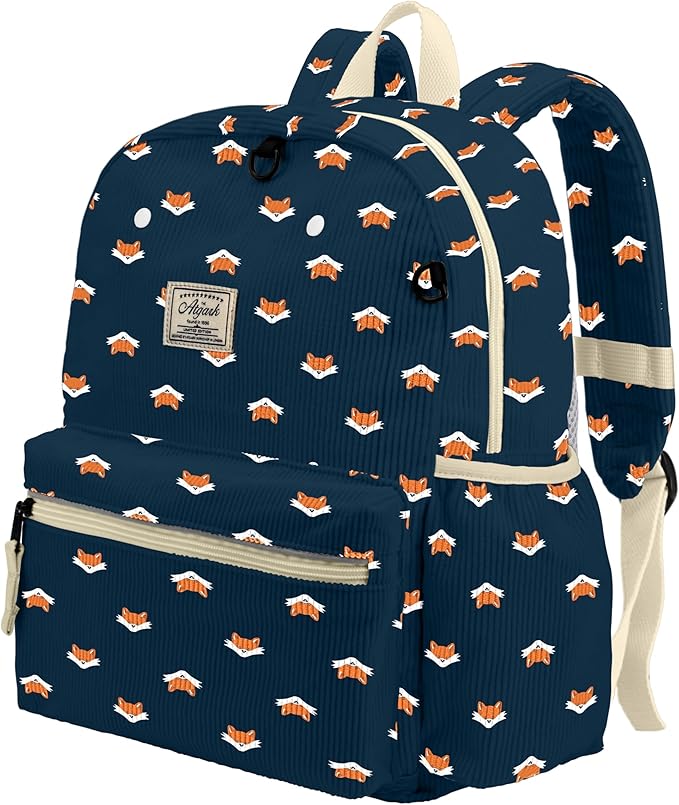 Corduroy Toddler Backpack for Boys 2-5: Preschool Backpack for Girls - Cute Kids Backpack 13.5" H Fit Folder