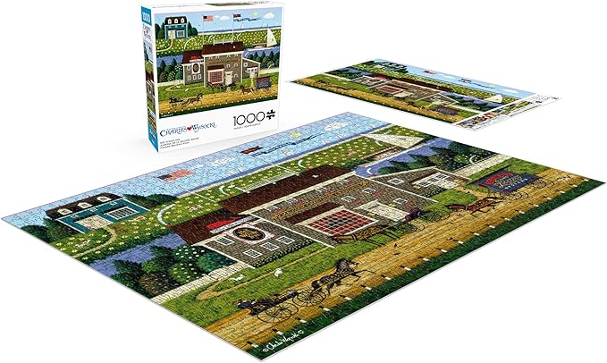 Buffalo Games - Charles Wysocki - Red Whale Inn - 1000 Piece Jigsaw Puzzle for Adults -Challenging Puzzle Perfect for Game Nights - Finished Size is 26.75 x 19.75