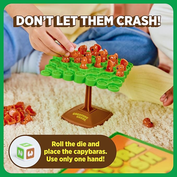 Creature Crash™ by Relatable – The Capybara Balancing Game, Ages 6 and Up. an Adorable Kids Games That Combines Skill and Action, a Perfect Addition to Family Game Night