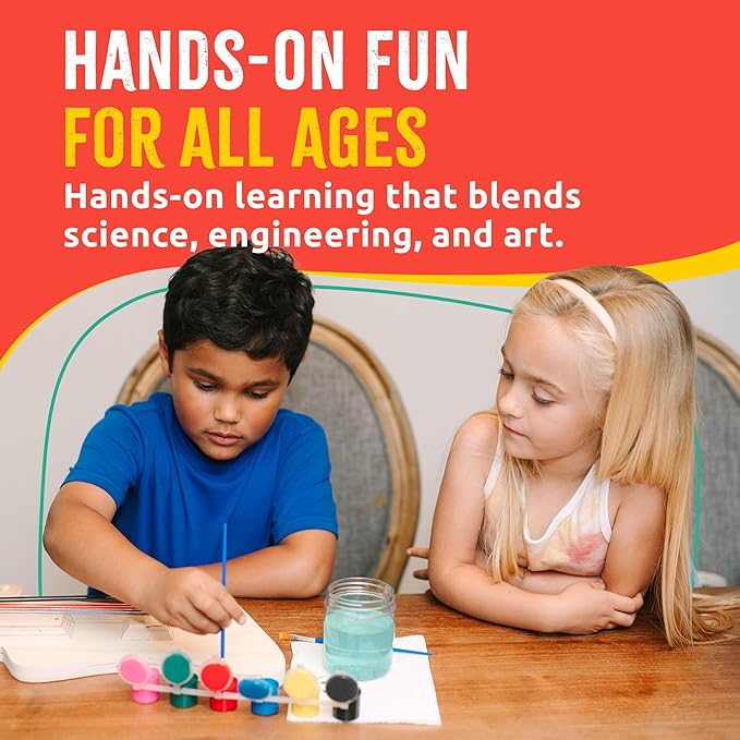 SparkJump DIY Wood Building Kits, STEM Woodworking Kit for Kids, Creative Fun Craft Projects, Great Gift for Boys & Girls (Wooden Guitar, 1-Pack)