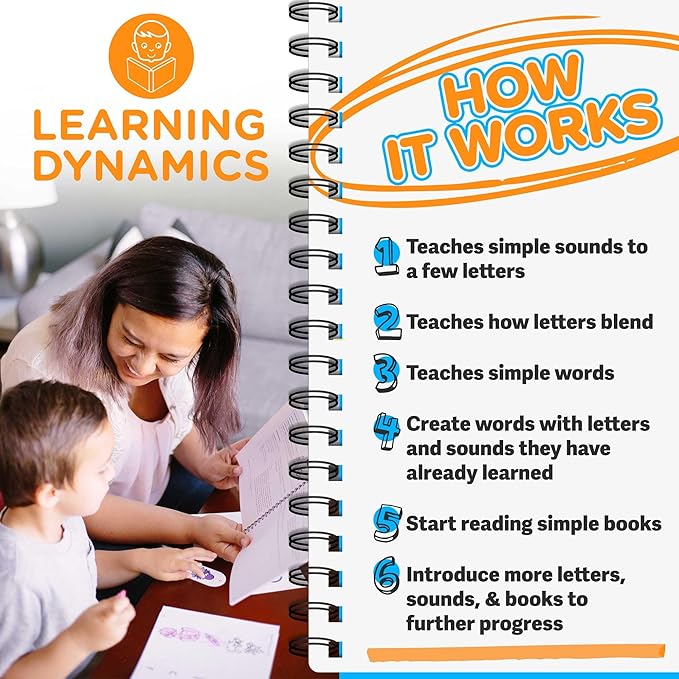 LEARNING DYNAMICS Home Learning Bundle – 4 Weeks to Read Program & 15 Minute Math Program – Foundational Math & Reading – Build Learning Confidence in 4-7 Year Old's