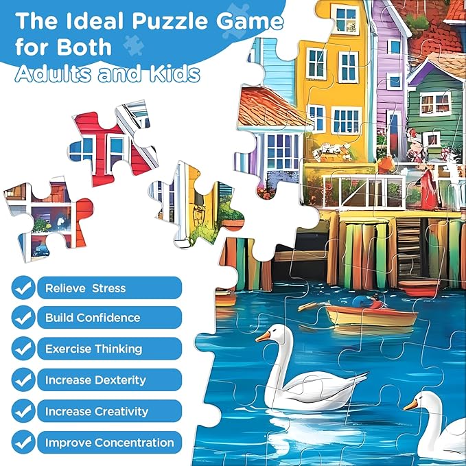 Jigsaw Puzzles 300 Pieces for Adults,300 Piece Puzzles for Adults,Sea Puzzle for Kids Ages 8-10 10-12,Recycled Paper Puzzle 300 Pieces,Home Decors Family Challenge Toys for Men Women Elders Seniors