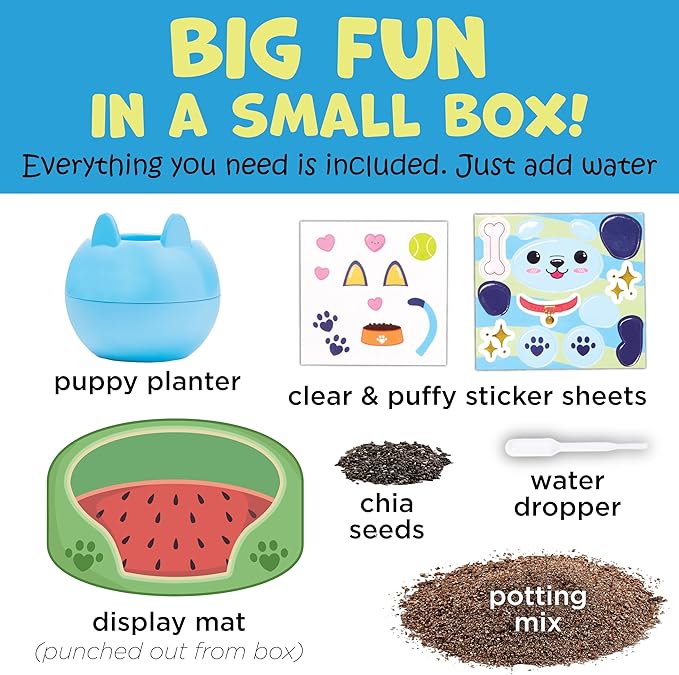 Creativity for Kids Plant-A-Pet: Puppy Toys for Girls - Small Gifts and Stocking Stuffers for Girls, Arts and Crafts for Kids, DIY Activity Set (Ages 6+)