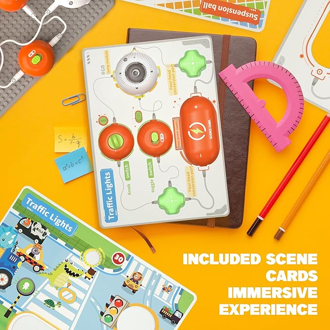 Science Kits for Kids - STEM Kits for Kid, Electronics Exploration Kit, Over 440 Projects, 16 Circuit Parts, STEM Toy Educational Gifts for Kids Boys Girls Ages 3 4 5 6 7 8 9 10 11 12