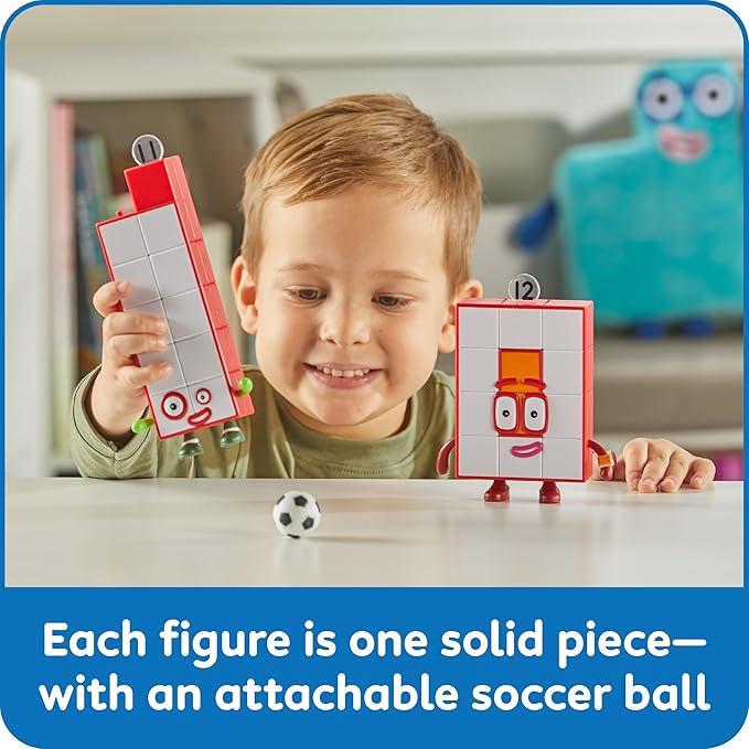 hand2mind Numberblocks Friends Eleven and Twelve Figures, Numbers for Toddlers, Math Toys for Kids 3-5, Small Figurines for Kids, Preschool Learning & Education Toys, Birthday Gifts for Kids