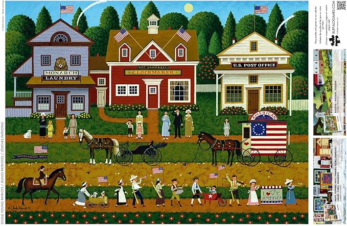 Buffalo Games - Charles Wysocki - Young Patriots - 1000 Piece Puzzle - Challenging Puzzle Perfect for Game Nights - Finished Size is 26.75 x 19.75
