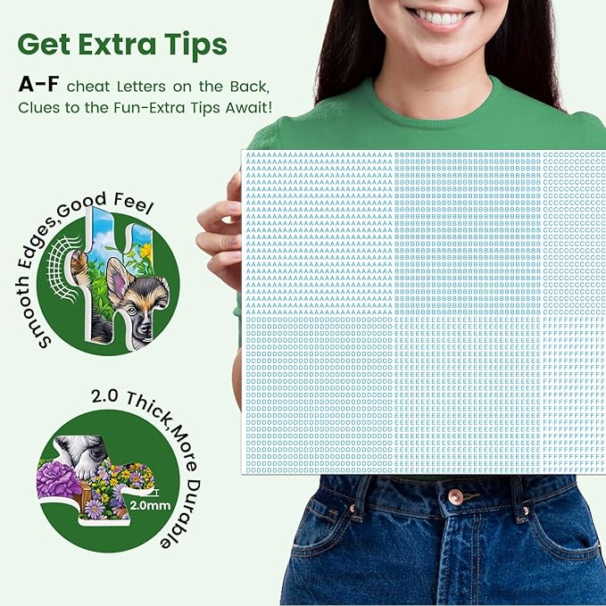 300 Piece Puzzles for Adults,Fun Puppies Puzzle for Adults Teens,Large Piece Cute Dogs Jigsaw Puzzle for Kids Ages 8-10 10-12,Glossy Sturdy Pieces,Challenging Family Game Great Gift Idea,20.5 x 15 in