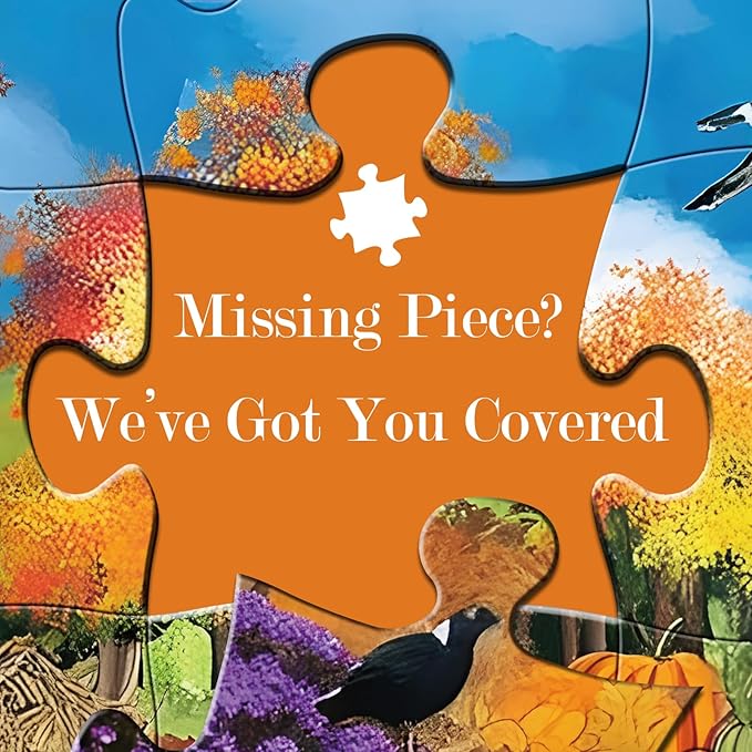 500 Piece Puzzles for Adults,Farm Scarecrow Puzzle for Adults Kids Seniors,Interlock Perfectly Letter on Back,Fall Landscape Jigsaw Puzzle for Kids Ages 8-10,Puzzle for Family Game Nights,20.5 x 15 in