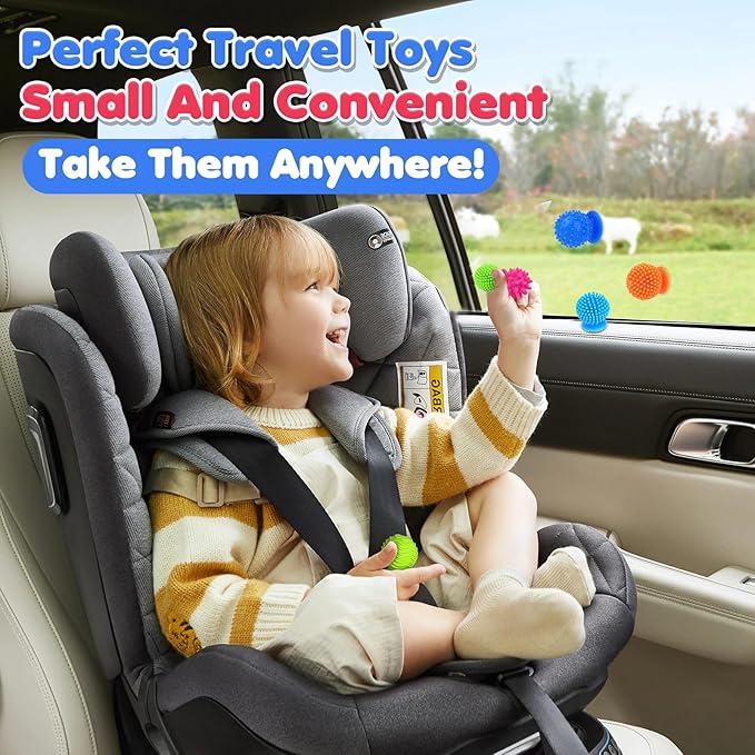 Sensory Fidget Toys Kids Adults: 16 Pack Textured Suction Toys for Autism Kids Calming - Quiet Anxiety Fidgets for Classroom Prize - Calm Down Toy for Girls Boys - Travel Toys Road Trip Essential