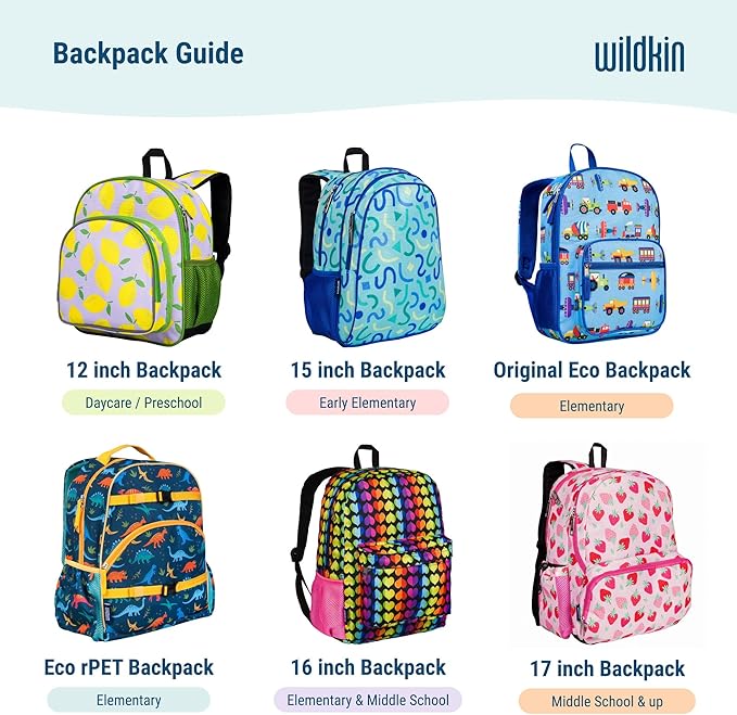 Wildkin 15-inch Kids Backpack – Durable, Padded, Adjustable for School & Travel - Green Camo
