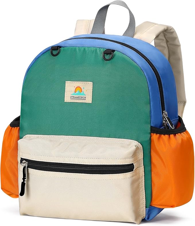 STEAMEDBUN Toddler Backpack for Boys 2-4: Preschool Kindergarten Backpacks - 12 inch Daycare Backpack