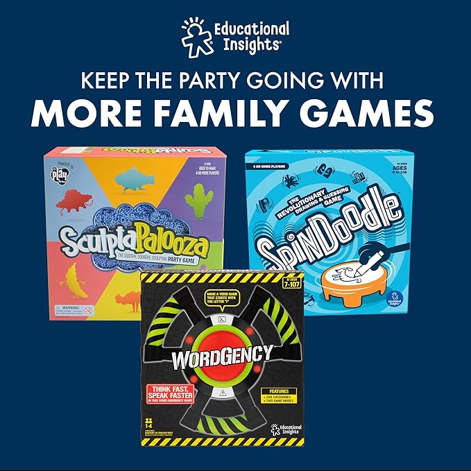 Educational Insights Blurt! The Think Fast, Shout-it-Out Party Game - Family Games for Kids and Adults, Board Games for Family Night, Fun Word Game for Ages 7+