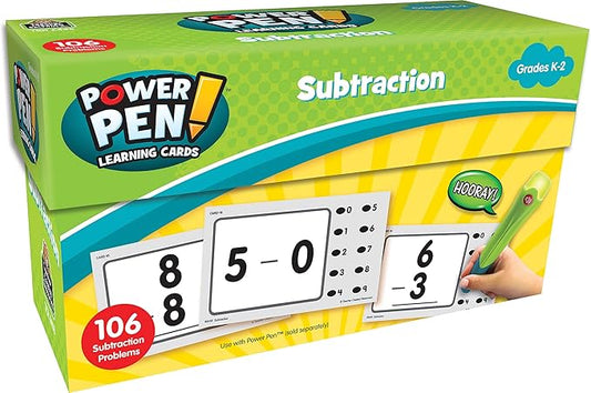 Teacher Created Resources Power Pen Learning Cards: Subtraction (6458) Medium