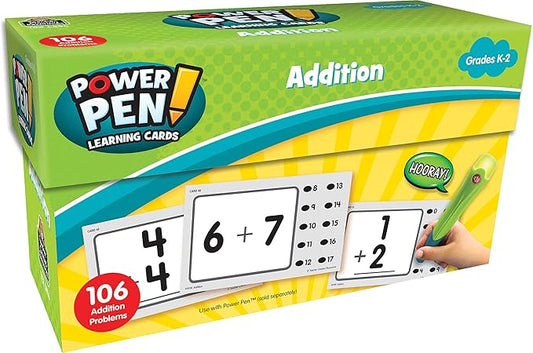 Teacher Created Resources Power Pen Learning Cards: Addition (TCR6456), Medium