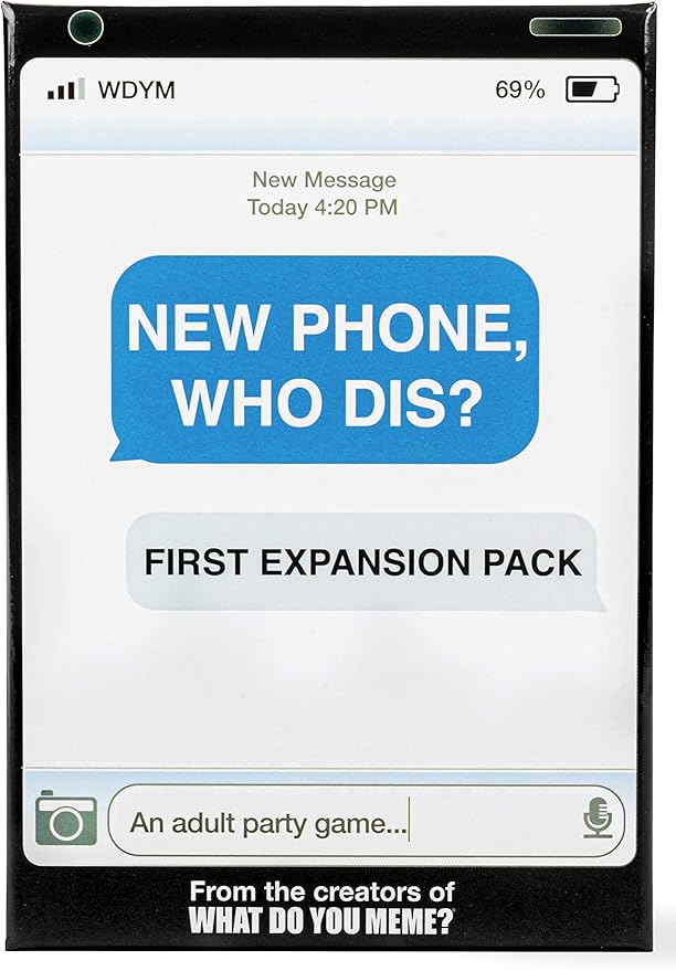 New Phone, Who Dis? Expansion Pack by Relatable, Designed to Add to New Phone, Who Dis? Core Games, The Viral Card Game for Adults, Great for Party Games, Includes 45 Inbox Cards and 135 Reply Cards