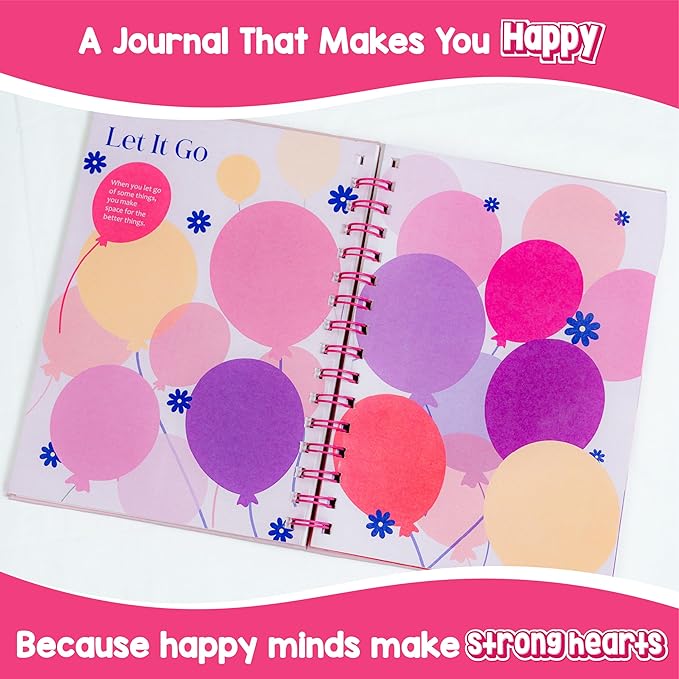 jackinthebox DIY Journal for Girls Ages 8-12, 242 pcs, Journaling kit, Tween Scrapbook, Includes 10 Mental Health Exercises, Girls Diary 8 9 10 11 12 Years