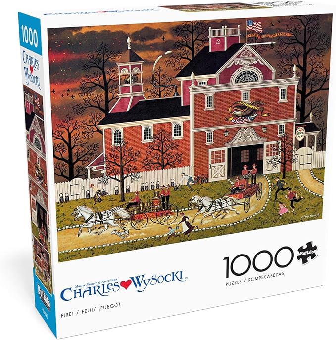 Buffalo Games - Charles Wysocki - Fire! - 1000 Piece Jigsaw Puzzle for Adults -Challenging Puzzle Perfect for Game Nights - Finished Size is 26.75 x 19.75