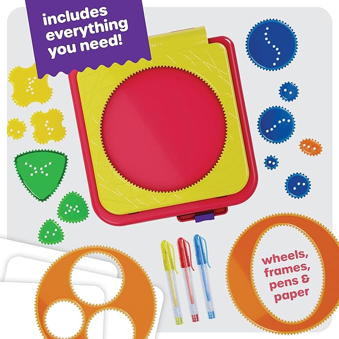 Dan&Darci Spiral Art Kit for Kids - Craft Set for Girls & Boys Ages 6-12 - Gifts for 6, 7, 8, 9, 10 Year Old Girl, Boy - Toys and Crafts Kits Gift - Arts Birthday Retro Vintage Ideas Drawing