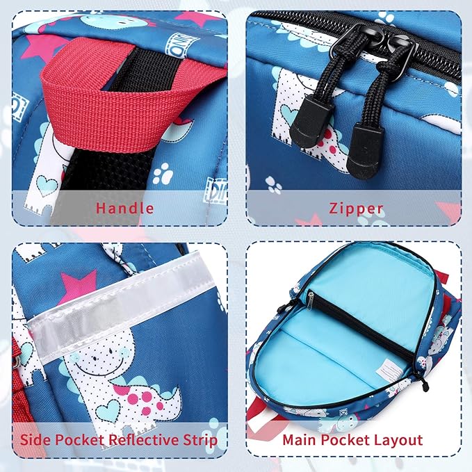 mygreen Toddler Backpack, Kids Backpack for Boys and Girls with Chest Strap