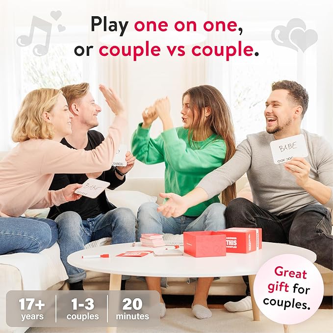 Answer This - Do You Really Know Your Partner? - Couples Game for Adults - 150 Fun & Interactive Conversation Cards for Date Night, Game Night or Valentines – Great Anniversary or Engagement Gift