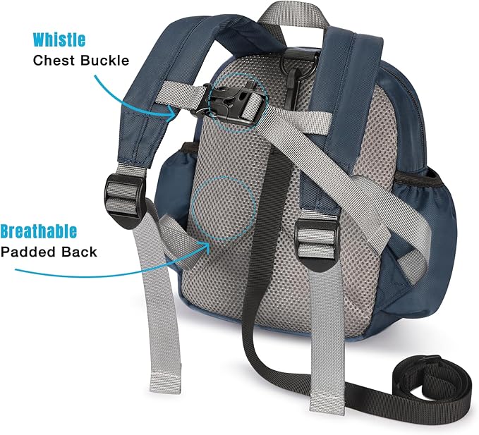 STEAMEDBUN Backpack Leash for Toddlers 1-3: Baby Backpack with Leash for Boys Girls - Anti-Lost Harness for Walking