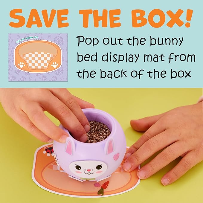 Creativity for Kids Plant-A-Pet: Bunny - Miniature Kit for Kids, Arts and Crafts for Kids, Small Gifts for Birthdays, Stocking Stuffers, and Easter Baskets (Ages 6+)