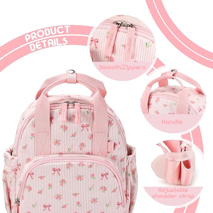 Bluboon Toddler Backpack for Girls Boys 2-4 Cute 12" Preschool Kindergarten Backpacks Kids Daycare Bags School Travel