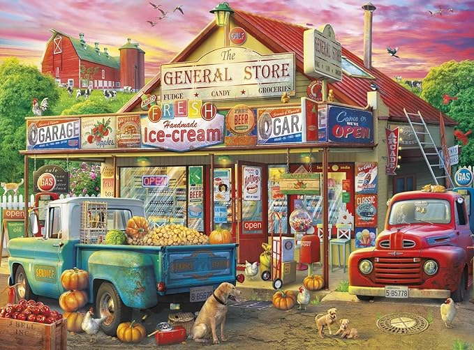 Buffalo Games - Eduard - Country Store - 1000 Piece Jigsaw Puzzle for Adults -Challenging Puzzle Perfect for Game Nights - Finished Size is 26.75 x 19.75