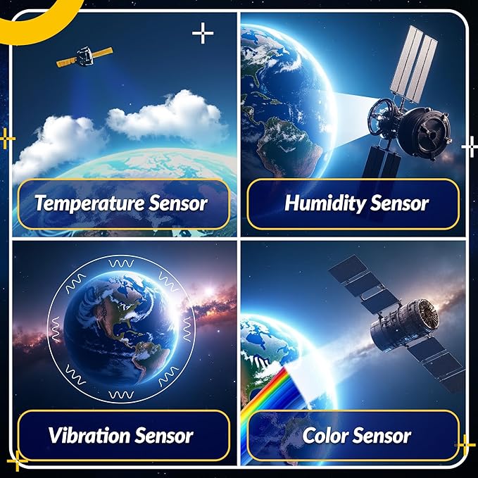 LINGO Earth Observer STEM Coding Kit - Build & Code Your Own Satellite to Monitor Earth's Climate from Space - Science Kits for Ages 13+ Years for Birthdays & Holidays