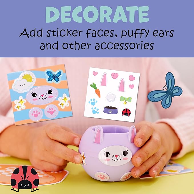 Creativity for Kids Plant-A-Pet: Bunny - Miniature Kit for Kids, Arts and Crafts for Kids, Small Gifts for Birthdays, Stocking Stuffers, and Easter Baskets (Ages 6+)