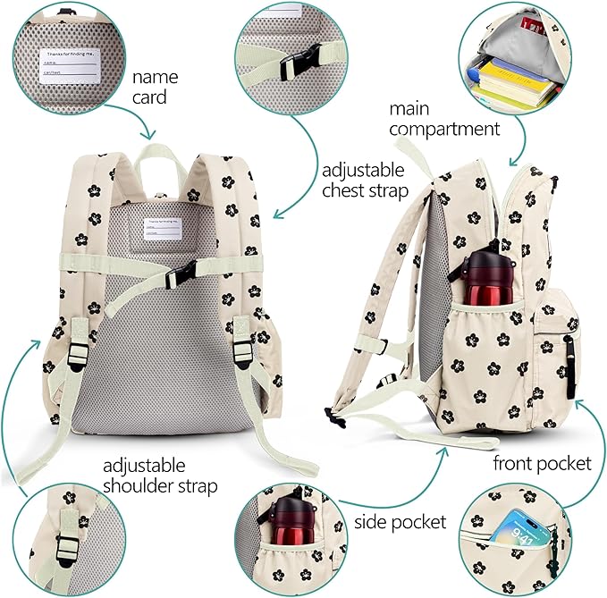 Kids' Backpacks for Girls & Boys - Kindergarten & Elementary School, Small Child Toddler Backpack, 14" H, Ages 3-6