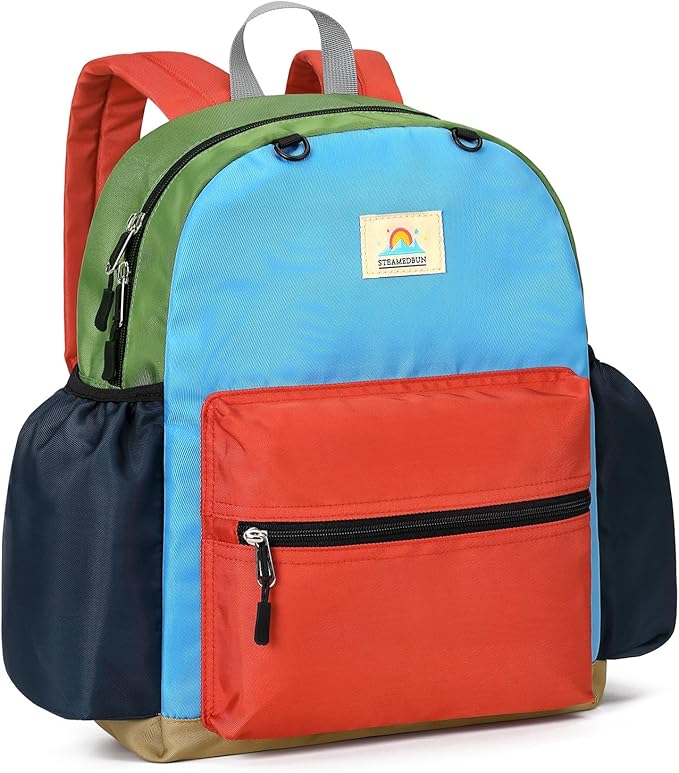 STEAMEDBUN Kids Backpack for Boys 4-6: Boys Backpacks for Elementary - 15 inch Backpack for Kindergarten