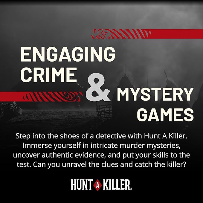 Hunt A Killer: R.I.P at The Rodeo, Solve The Murder of a Rodeo Clown in an Immersive True Crime Experience, A Halloween Mystery Party Game for Adults and Great Ideas, for Ages 14+