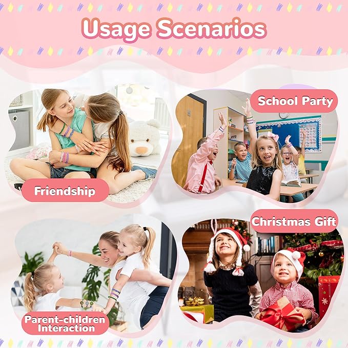 LQELAE 189 PCS Friendship Bracelet Kit for Girls, Arts and Crafts for Kids Ages 8-12, Birthday Gifts for 8 9 10 1112 Years Old, Jewelry Making Kit for Girls 8-12, Christmas Gifts for 8-12
