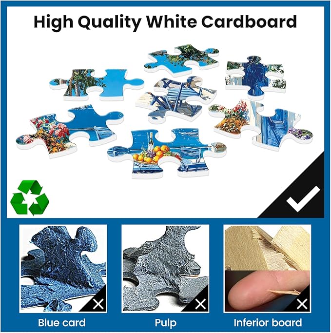 500 Piece Puzzles for Adults,Jigsaw Puzzles 500 Pieces Beach Puzzles,Beautiful Yard Puzzle Flower Puzzle Games for Adults Senior Recycled Cardboard Family Activity Game Nights Gift Toy