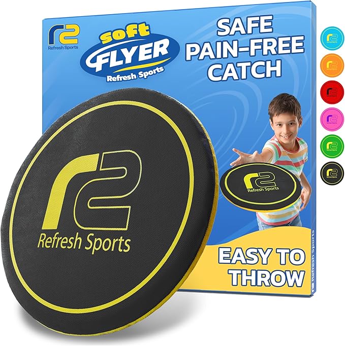 Flying Beach Toys for Teens โ Lightweight Soft Flying Disc for Summer Fun For Kids โ Safe & Easy to Throw for Boys Girls โ Great for Outdoor Play at the Beach or Yard โ Ages 6 7 8 9 10 11 12+