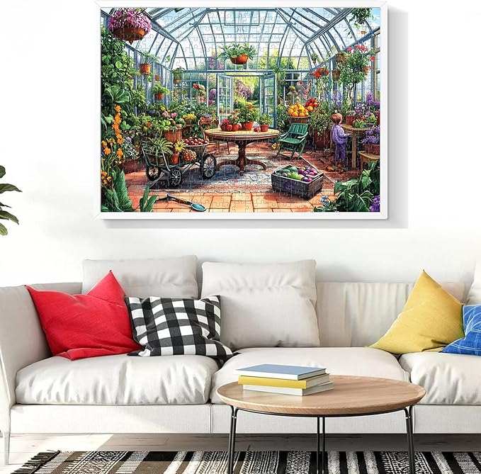 500 Piece Puzzles for Adults,Jigsaw Puzzles 500 Pieces Garden Plants Puzzle for Adults Senior Fruit Puzzle Games Premium Cardboard Home Decors Family Challenge Toys Gift