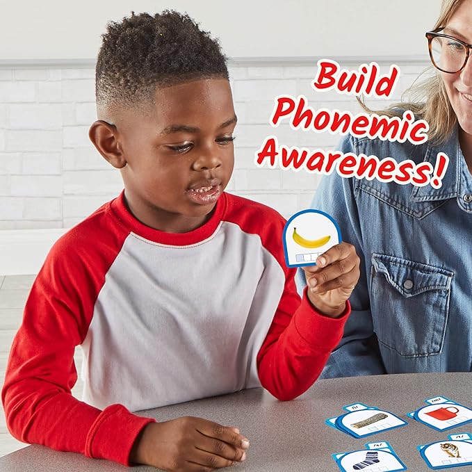 hand2mind Sort That Sound! Activity Set, Phonemic Awareness, ESL Teaching Materials, Science of Reading Manipulatives, Letter Sounds for Kindergarten, Speech Therapy Tools, Phonics Flash Cards