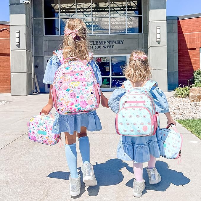 mibasies Toddler Backpack for Girls 2-4: Preschool Kindergarten Backpack - Cute Kids Backpacks for Girls - Flower
